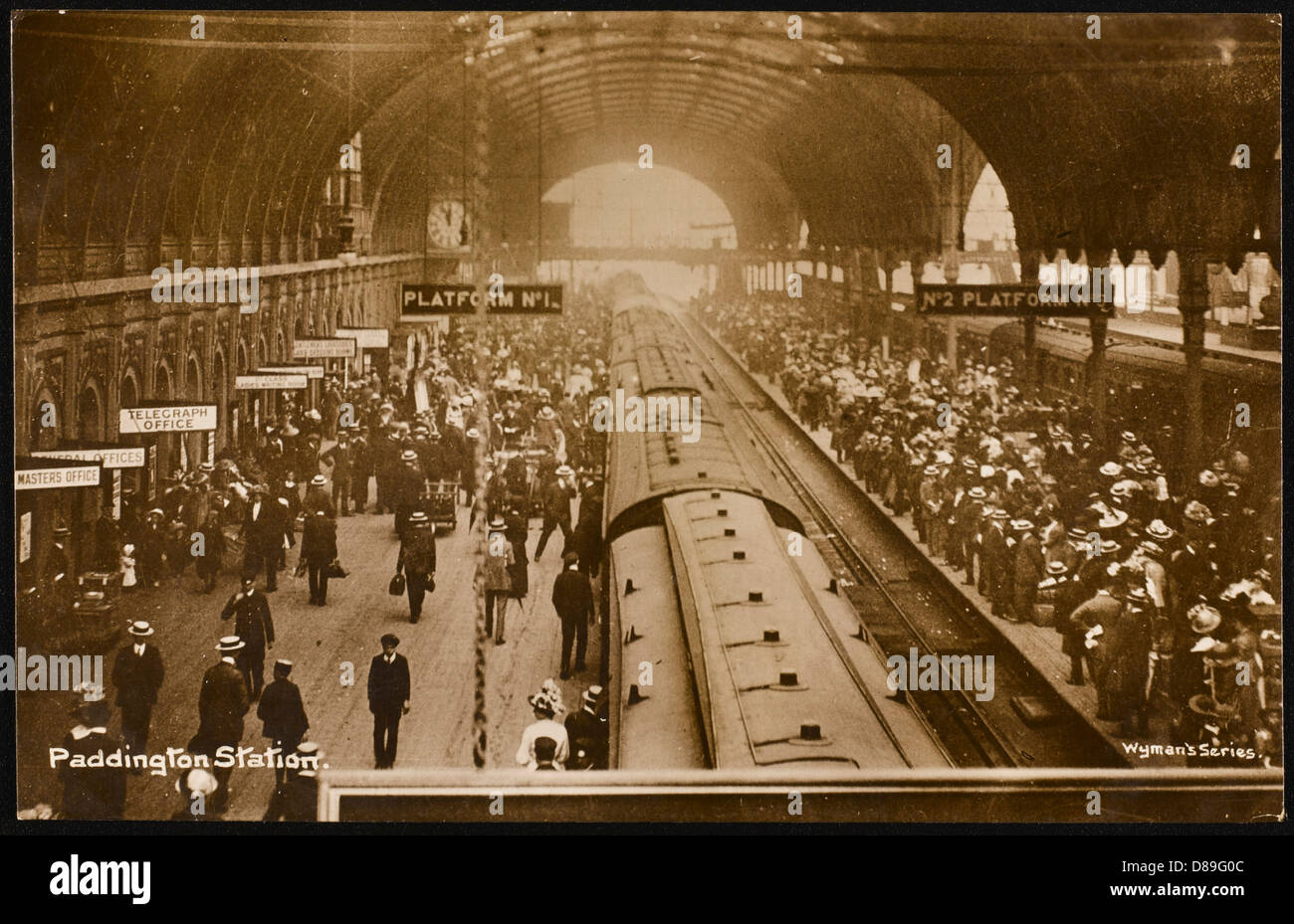 Paddington Platforms 2 Stock Photo