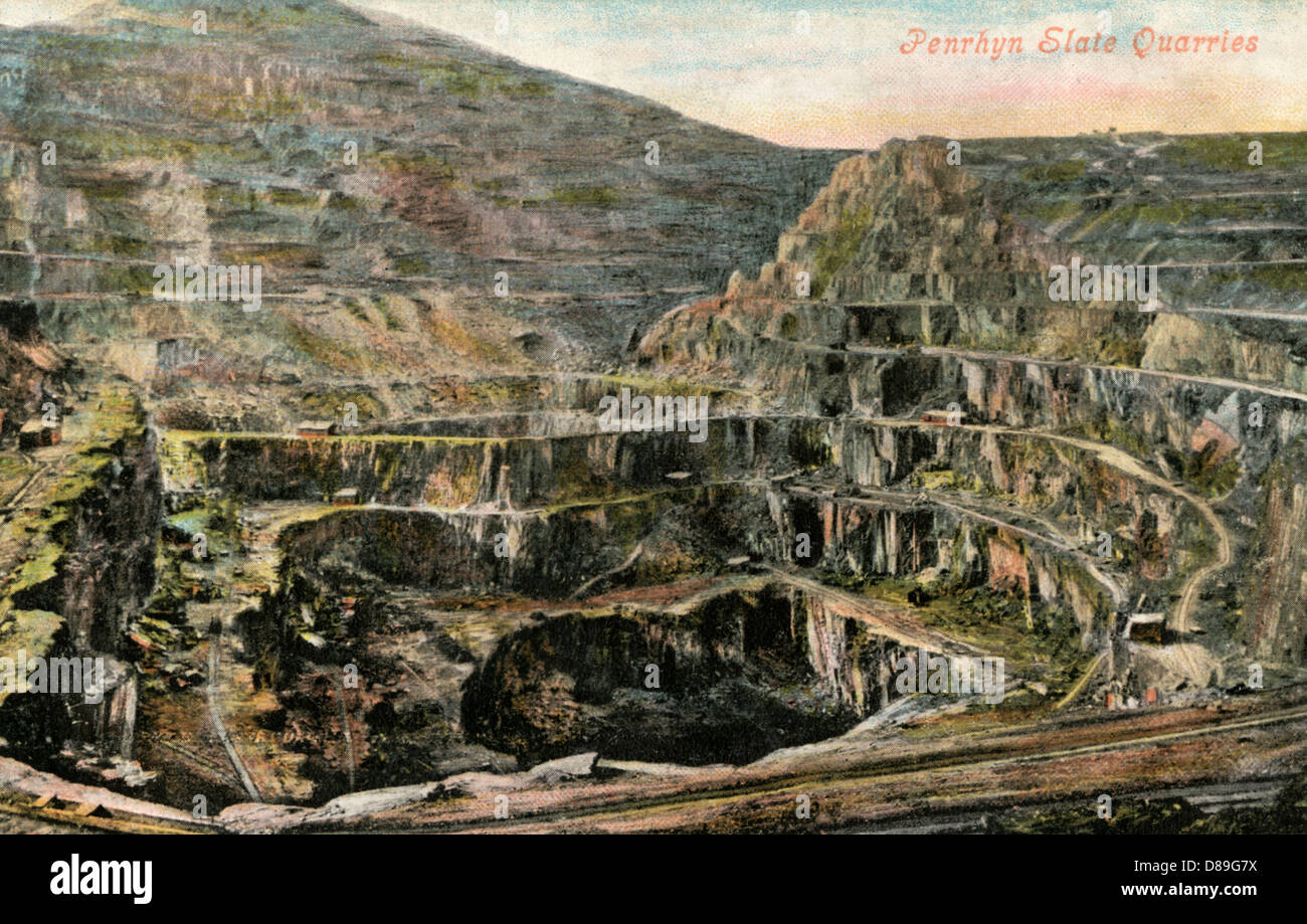 Penrhyn Slate Quarries Stock Photo Alamy