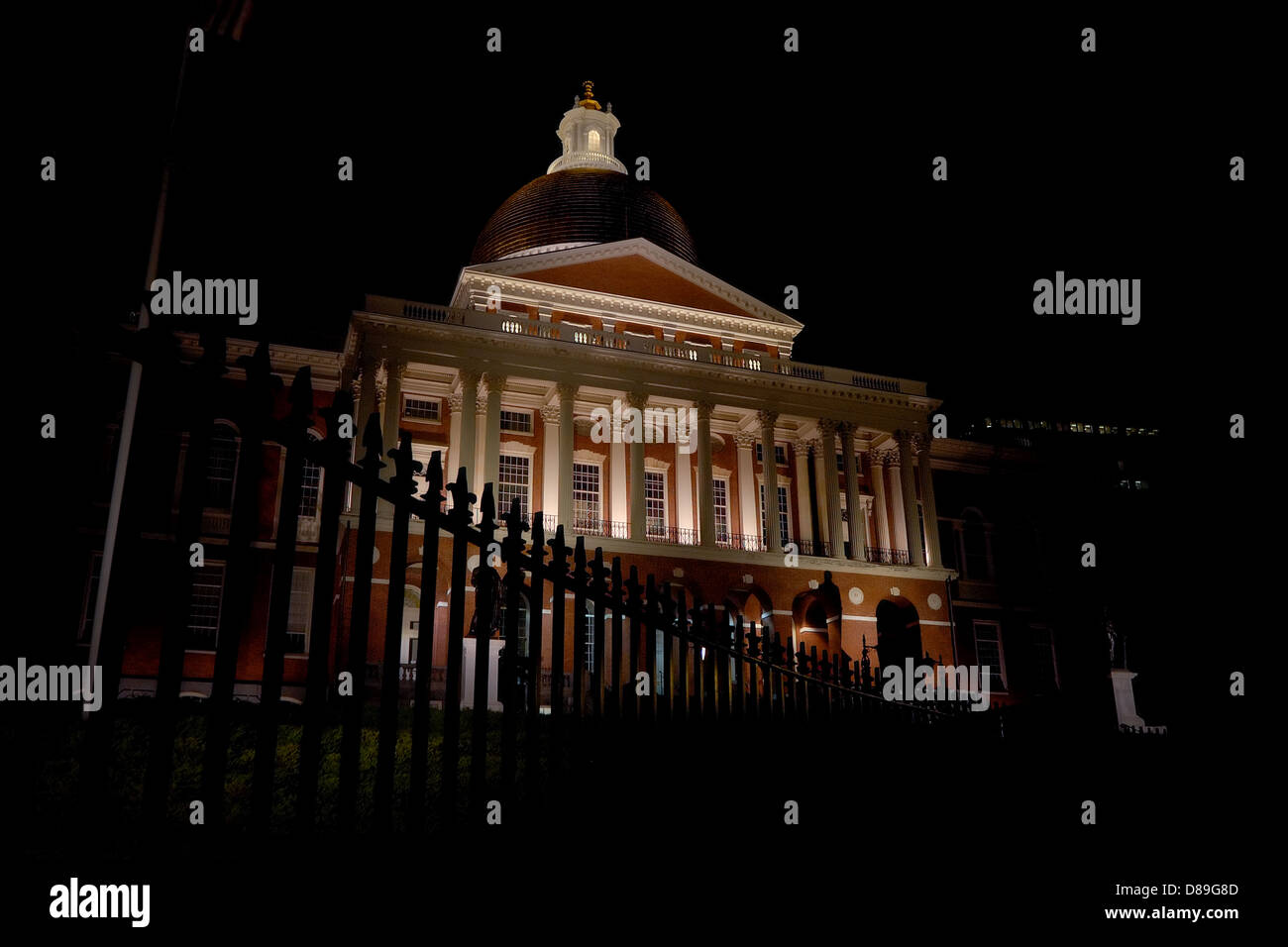 The Massachusetts State House. Boston, Massachusetts. Stock Photo