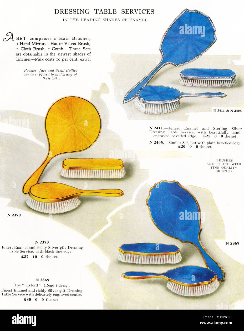 HAIR BRUSH SETS Stock Photo Alamy