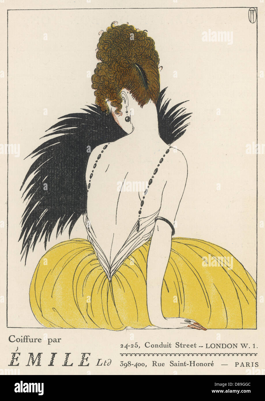 EMILE HAIRDRESSERS 1920 Stock Photo Alamy