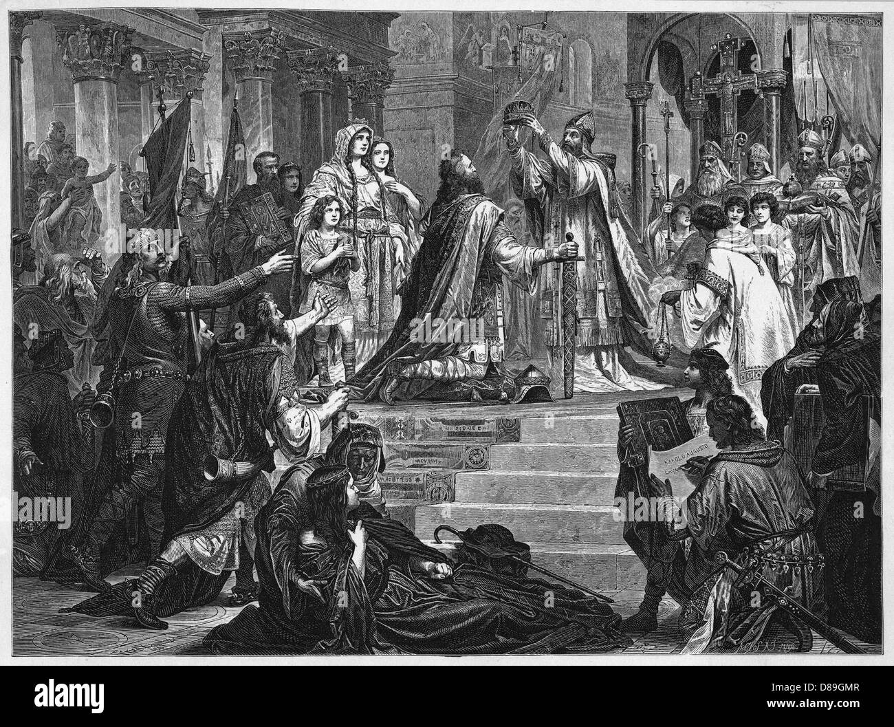 Charlemagne crowned 800 hi-res stock photography and images - Alamy
