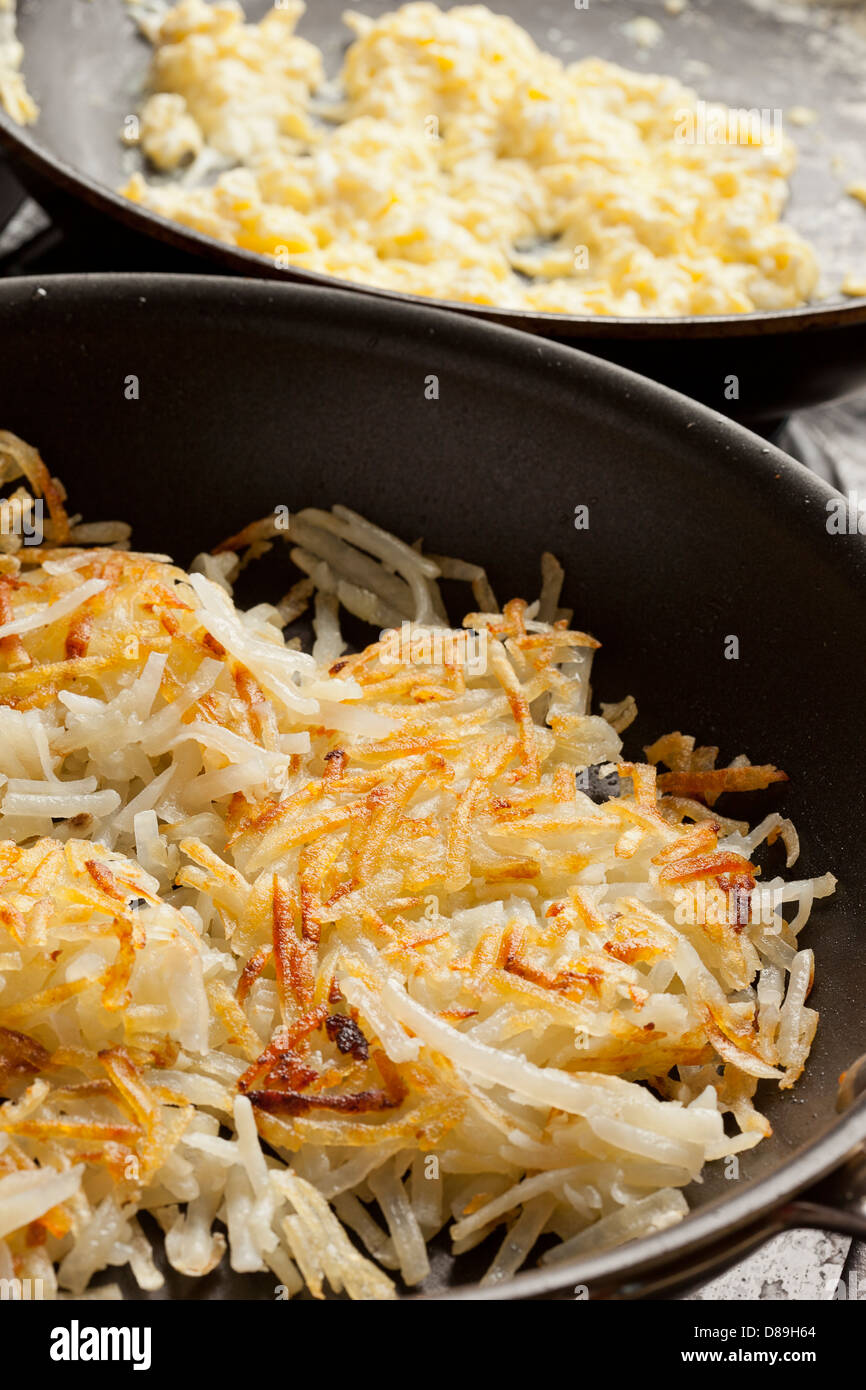 Fresh Homemade Hash Browns to eat for breakfast Stock Photo - Alamy