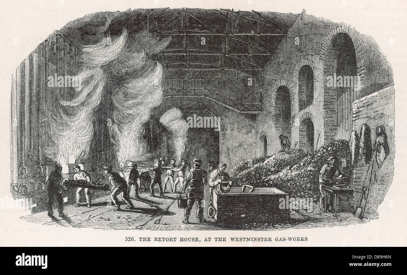 Gas Retort House Stock Photo Alamy