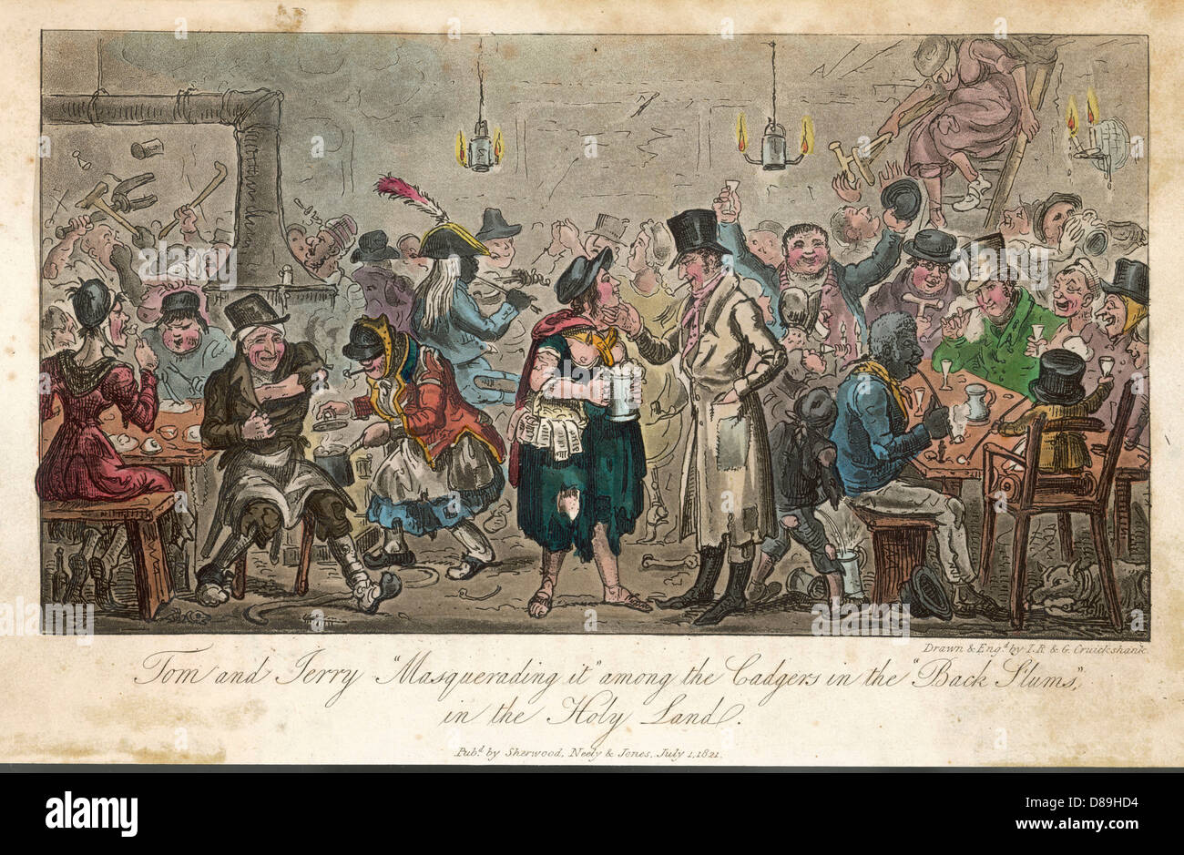 EGAN/LIFE IN LONDON/1821 Stock Photo