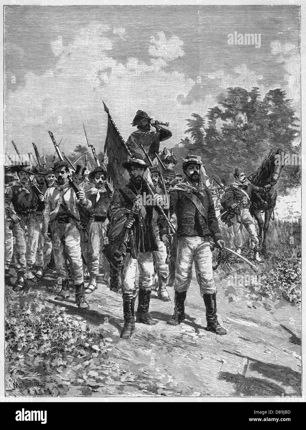 Patriotic volunteers Black and White Stock Photos & Images - Alamy