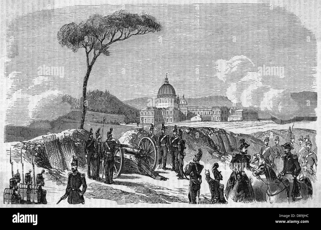 French Leader Vs Rome FRENCH ATTACK ROME 3 Stock Photo - Alamy
