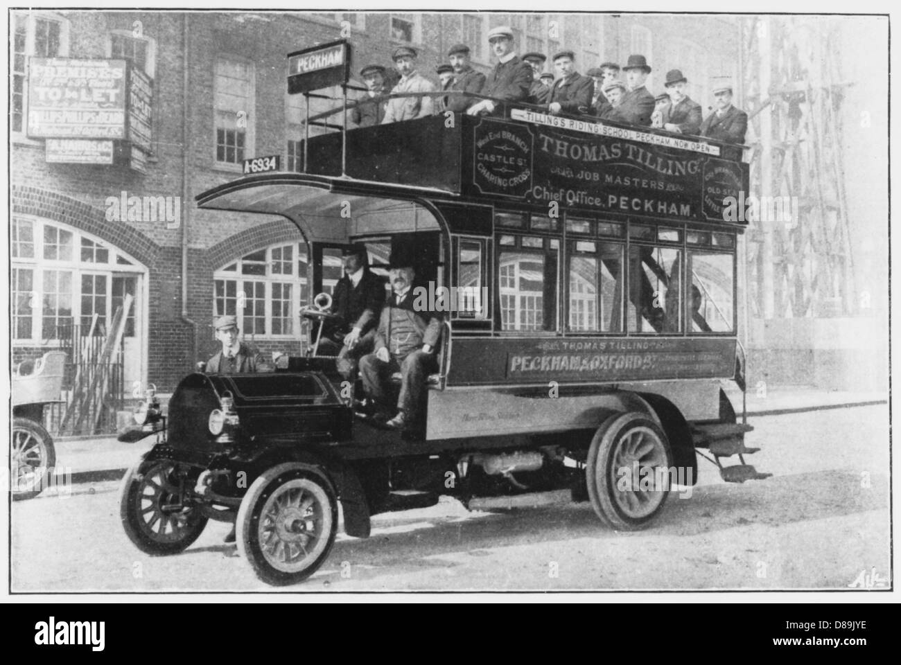 London Motor Bus 1905 Stock Photo