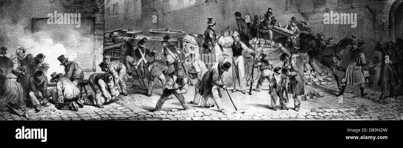 1830 REVOLUTION FRANCE Stock Photo