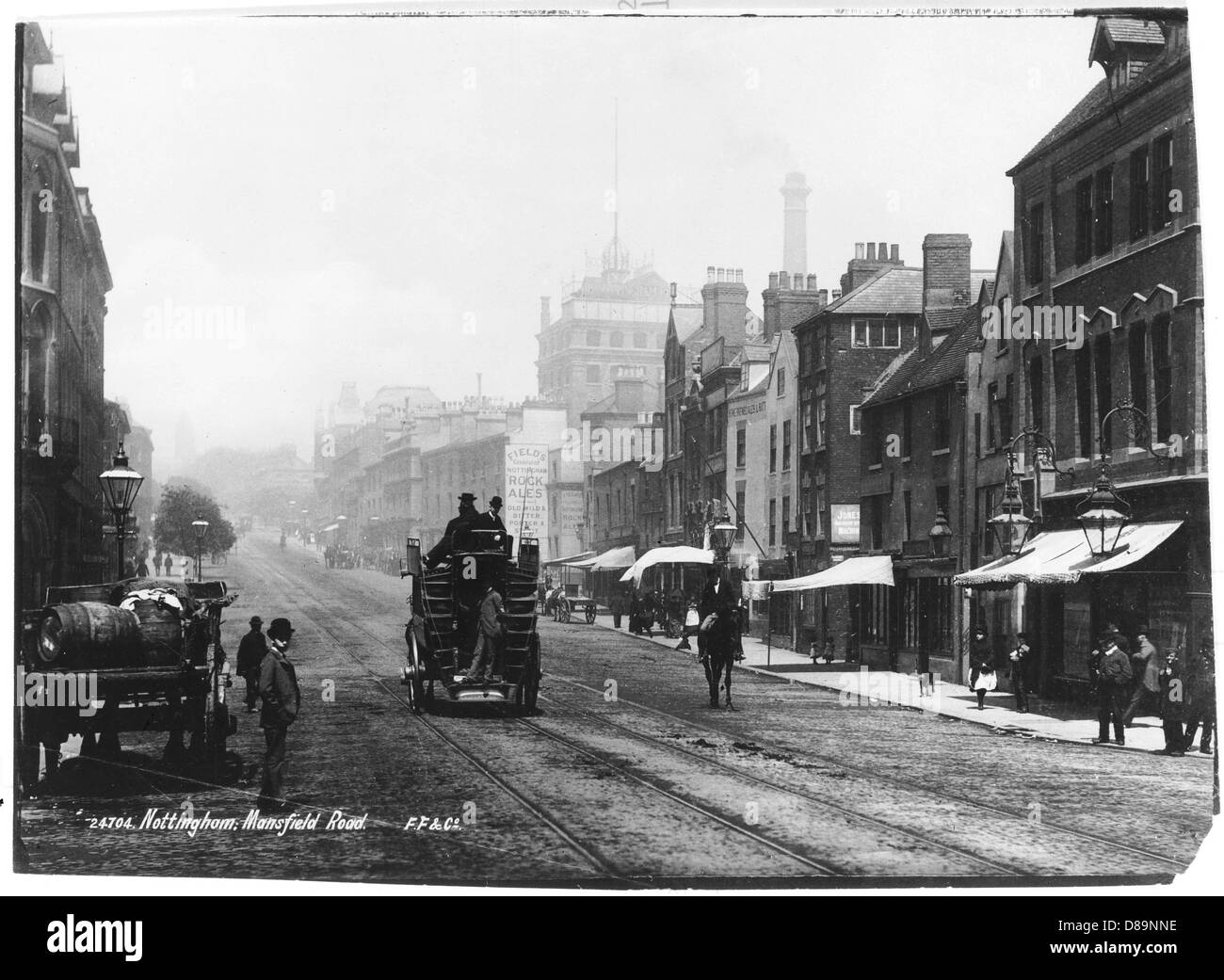 Nottingham 1890 Stock Photo