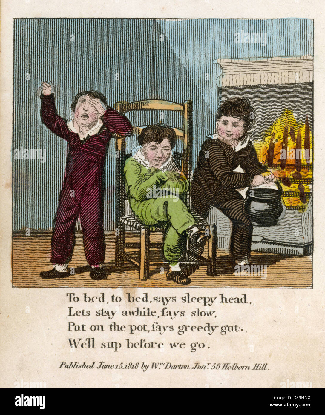 TO BED, TO BED 1818 Stock Photo Alamy