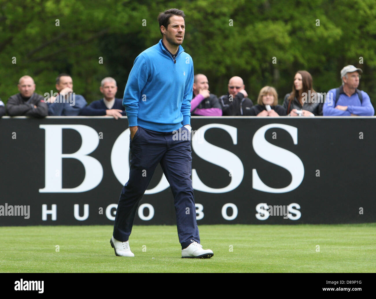 Wentworth, UK. 22nd May 2013.  Jamie Redknapp during the Celebrity Pro-Am competition from Wentworth Golf Club. Stock Photo