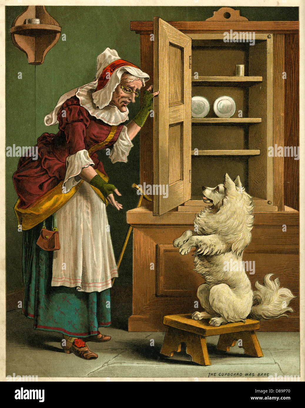 old-mother-hubbard-went-to-the-cupboard-stock-photo-alamy