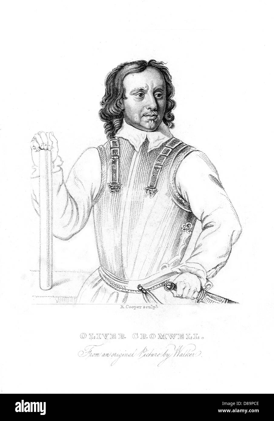 Oliver Cromwell Walker Stock Photo Alamy