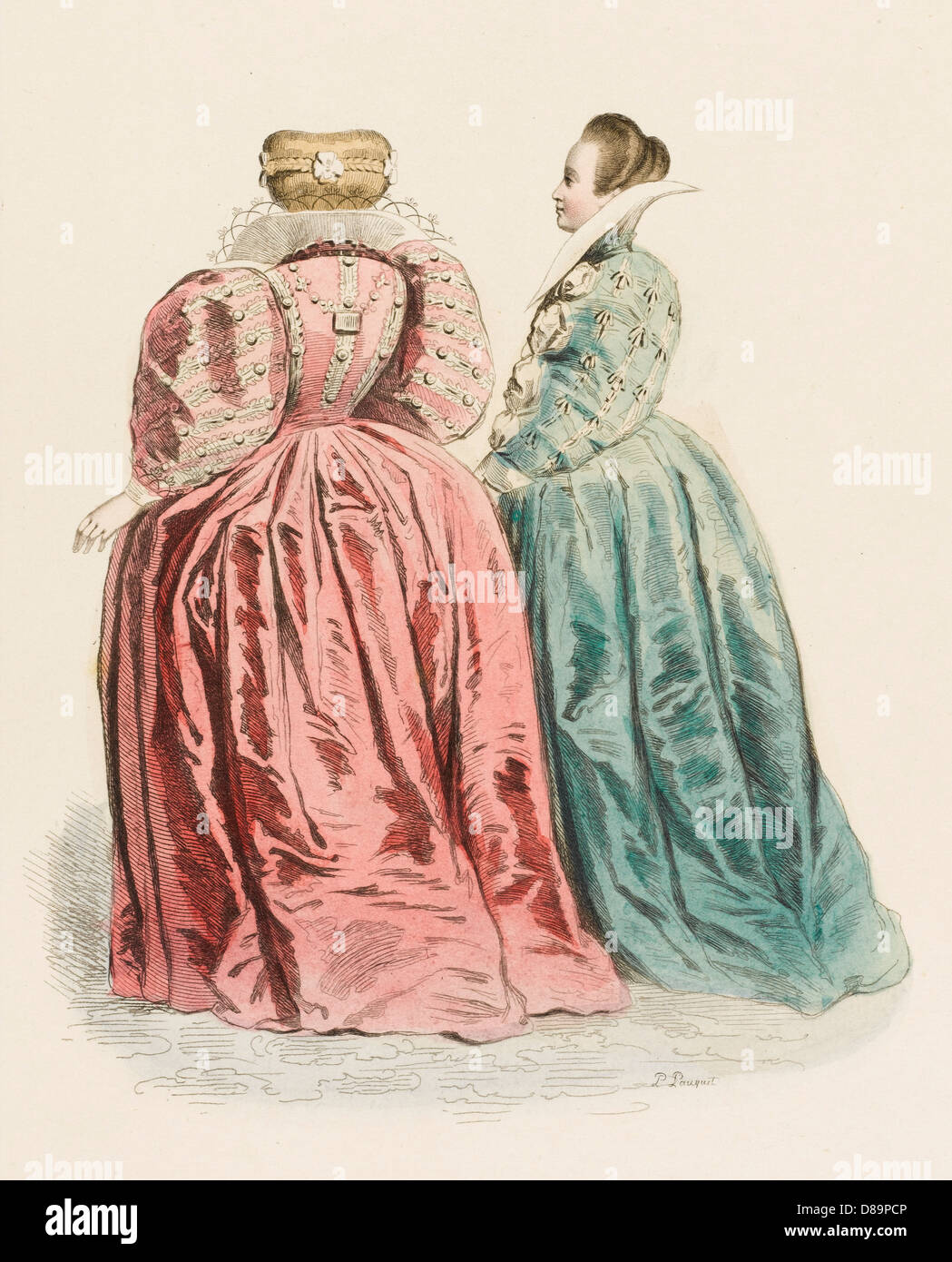 French Court Ladies 16th Century Stock Photo Alamy   French Court Ladies 16th Century D89PCP 