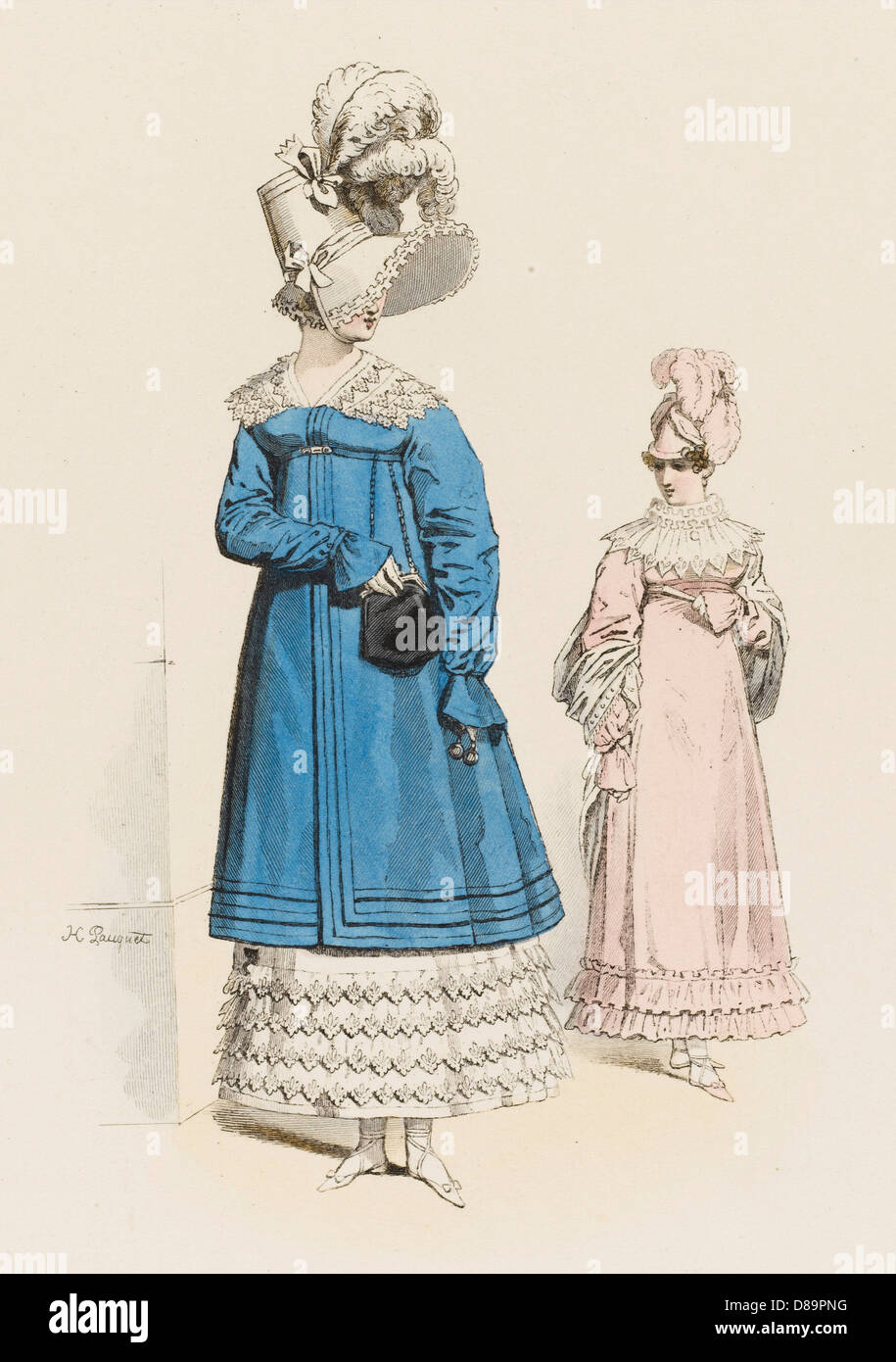 Frenchwomen 1813 Stock Photo