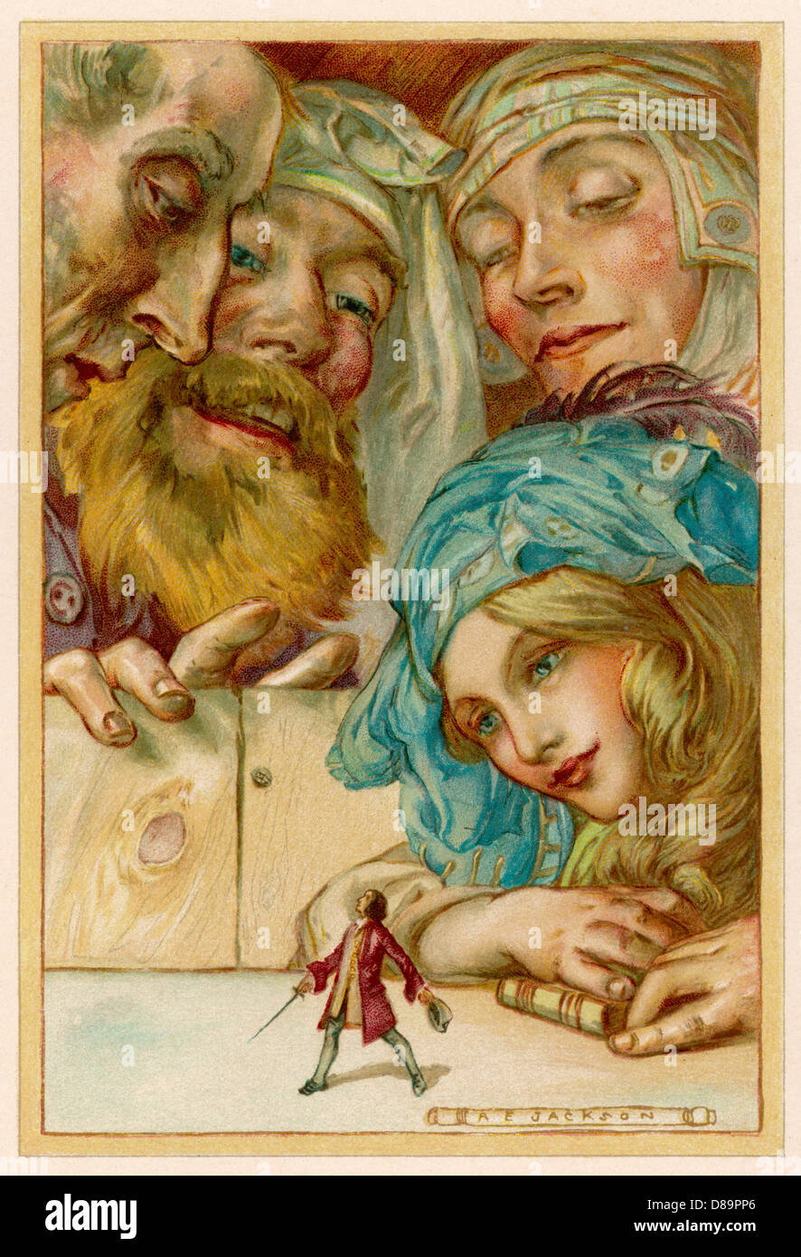 GULLIVER IN BROBDINGNAG Stock Photo Alamy