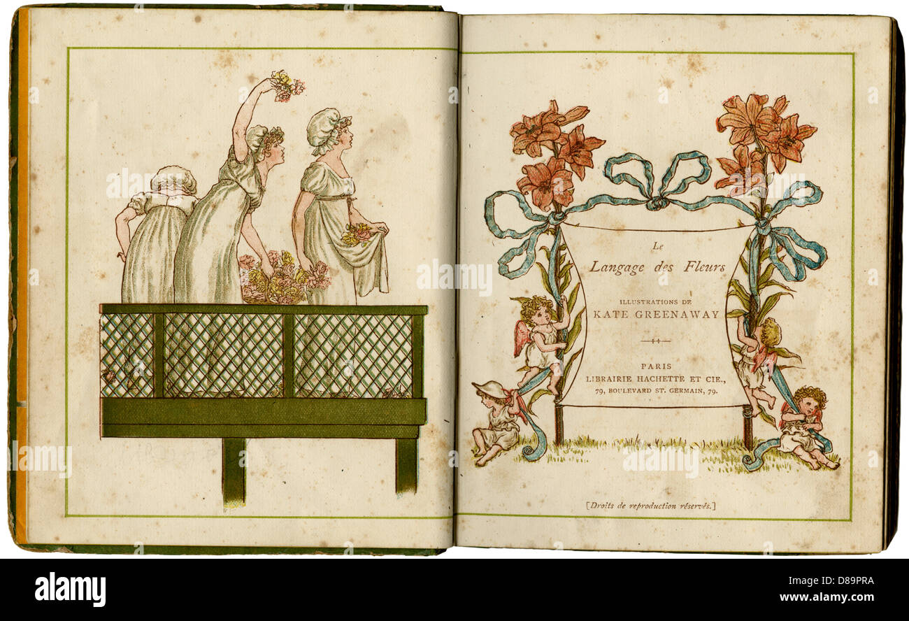 Kate greenaway the language of flowers hires stock photography and