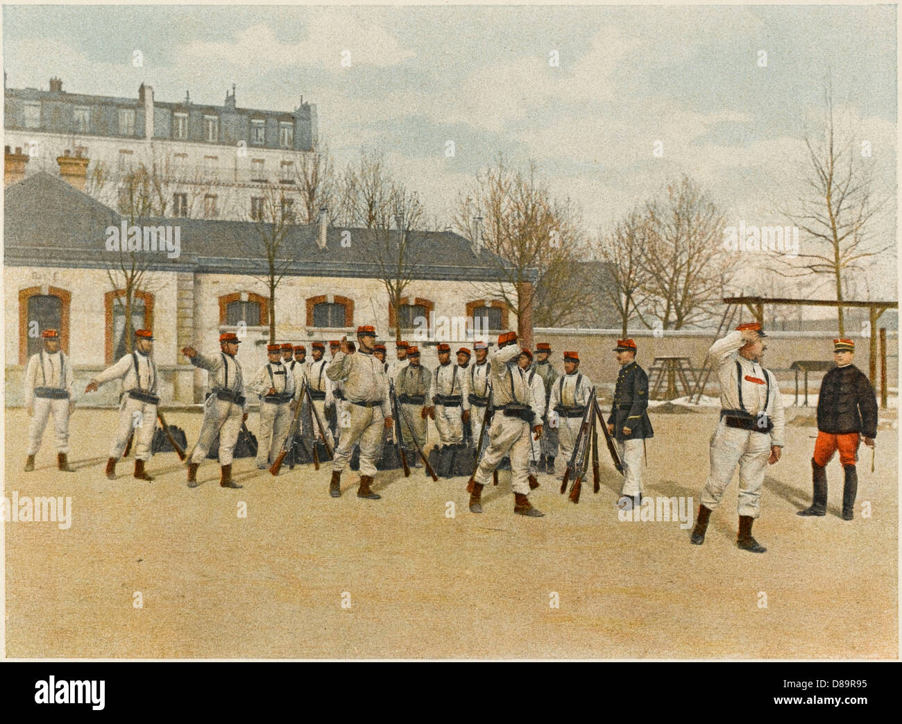 French Taught To Salute Stock Photo Alamy