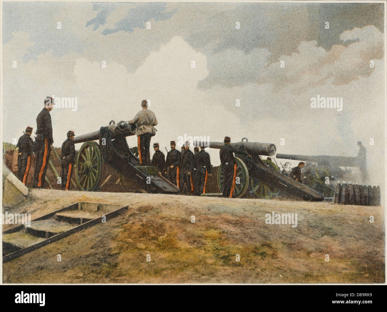 FRENCH FIELD GUNS - 5 Stock Photo - Alamy