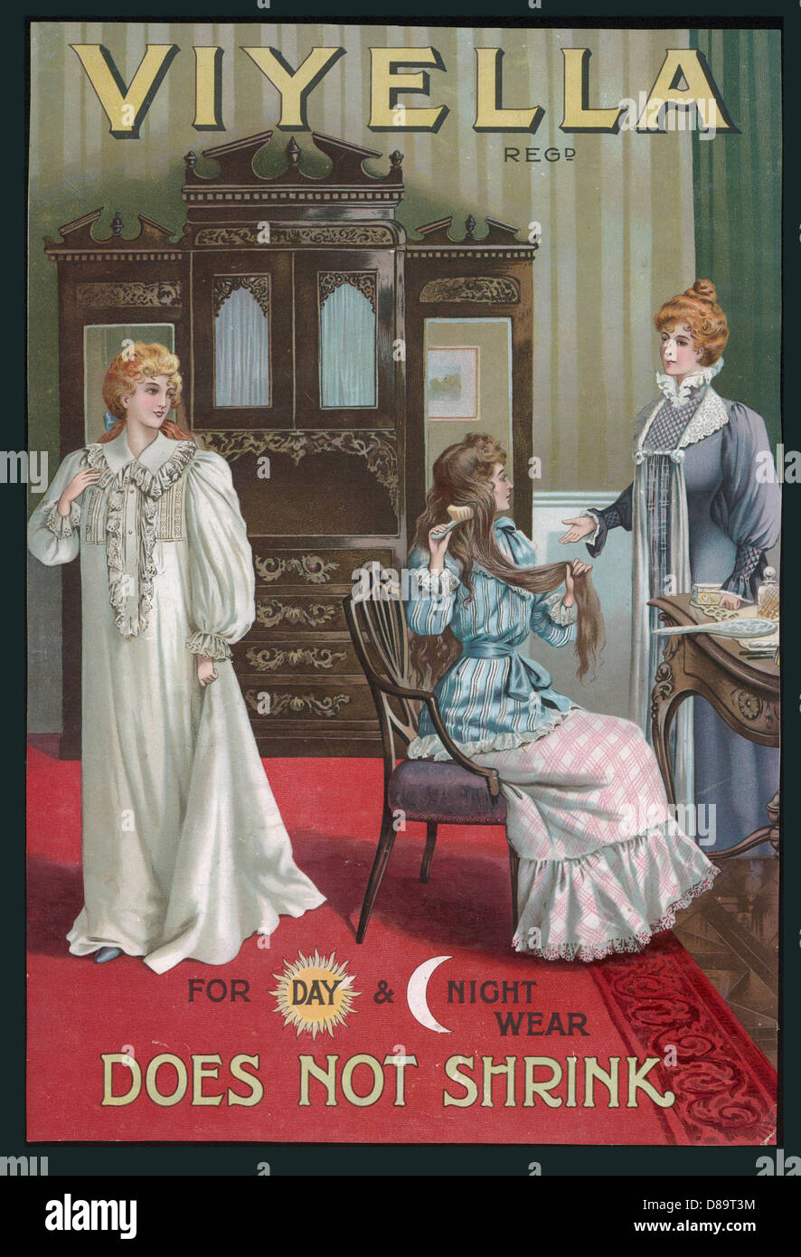 Viyella Nightwear 1890s Stock Photo - Alamy