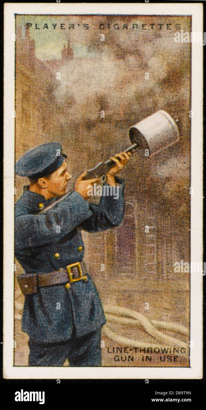 Line Throwing Gun 1920s Stock Photo Alamy