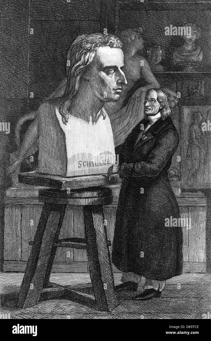 German sculptor johann heinrich von dannecker Black and White Stock