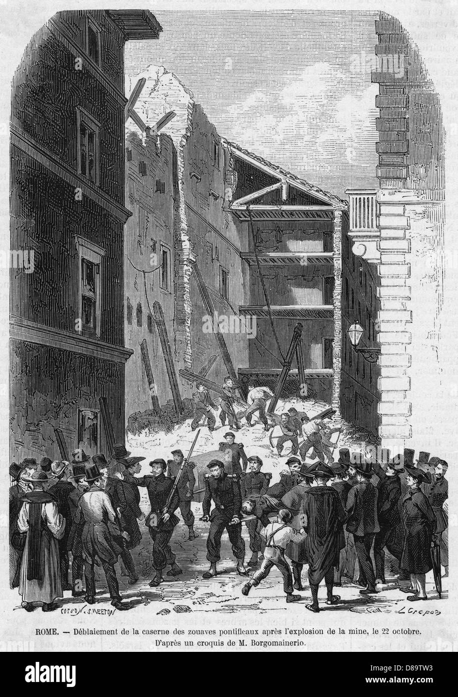 EXPLOSION AT ROME Stock Photo Alamy