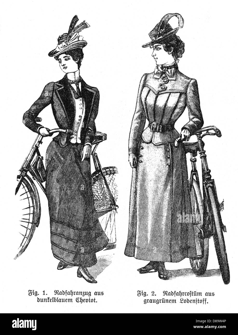 Women: Cycling Costume Stock Photo