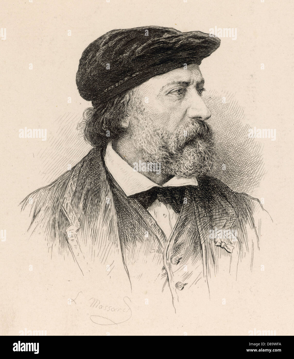 Charles Francois DAUBIGNY, French artist Stock Photo Alamy