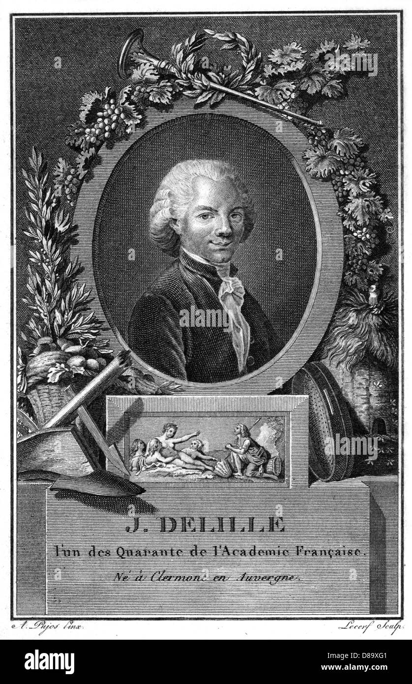 JACQUES DELILLE - 4 Stock Photo