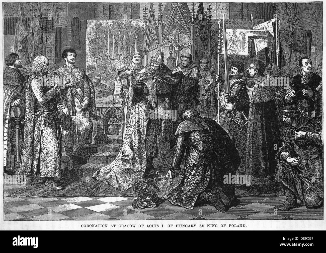 LAJOS I CROWNED Stock Photo Alamy