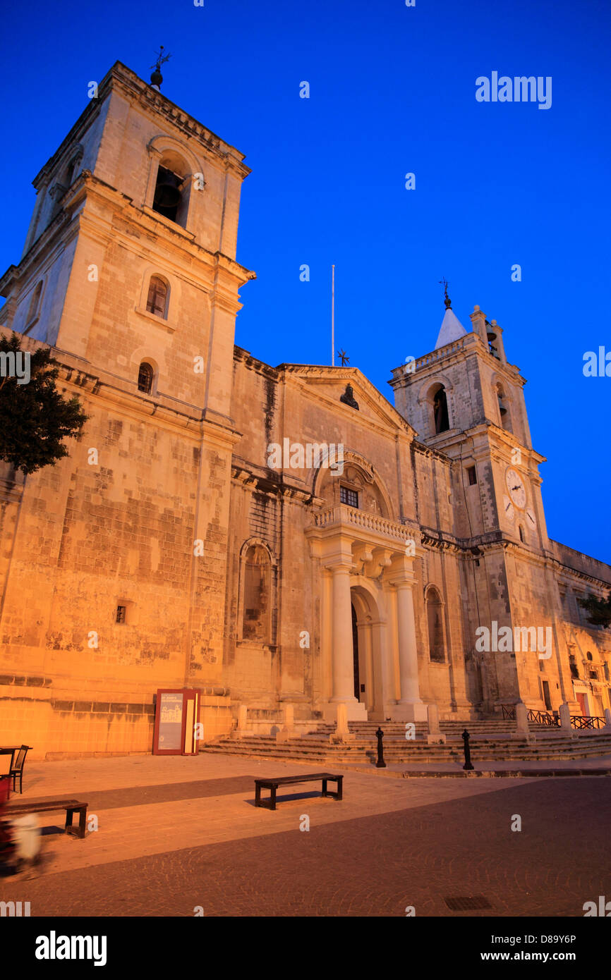 Malta, Valletta, St John's Co-Cathedral, Stock Photo