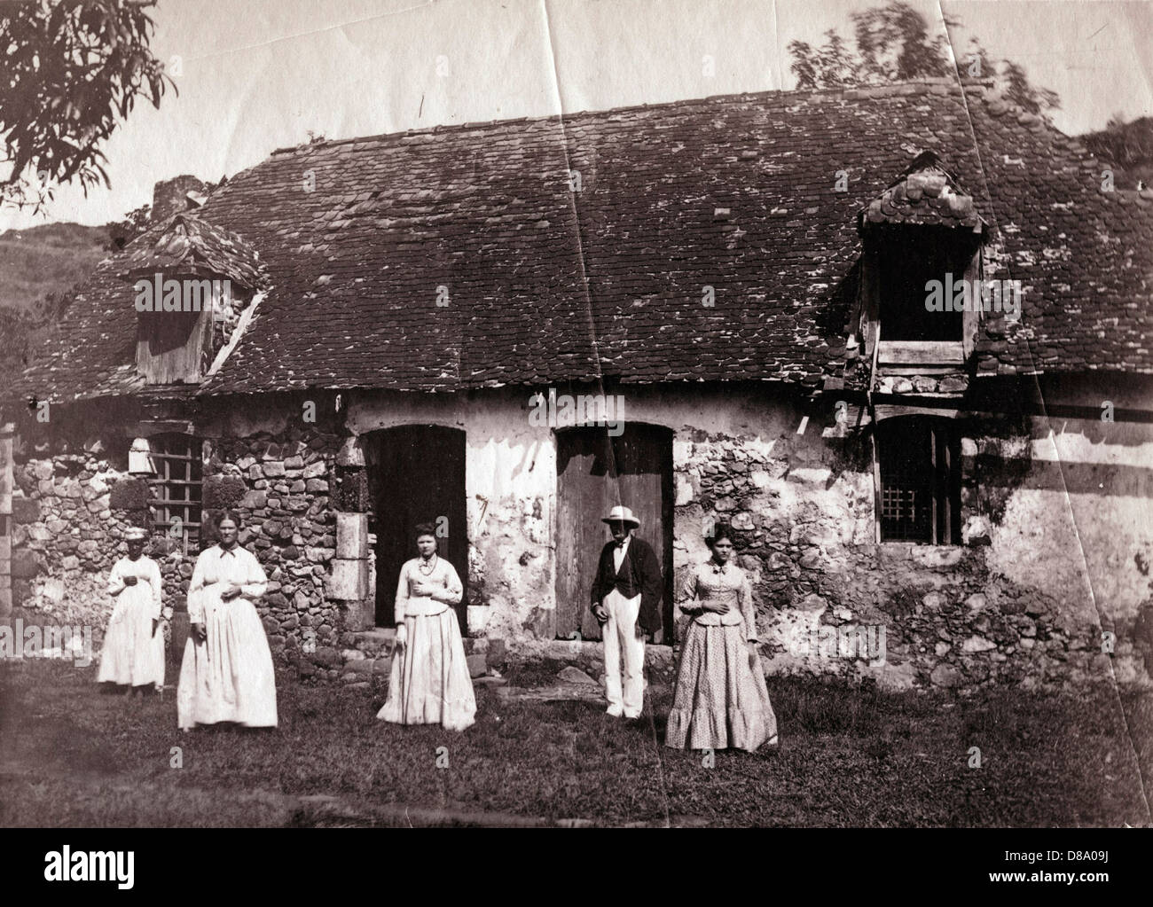 Empress Josephine's Birthplace, Les Trois-Îlets, Martinique, 1882 Stock Photo