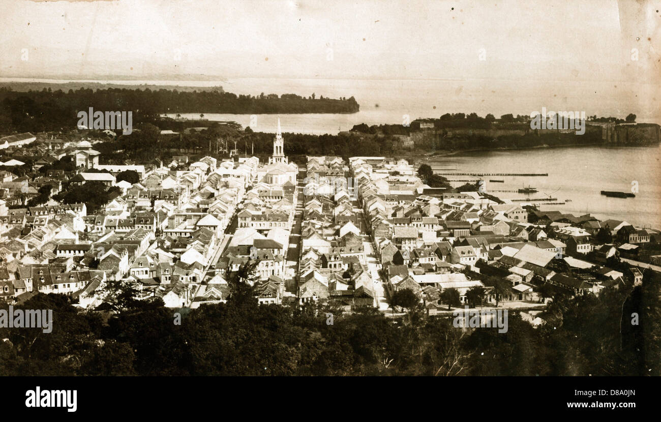 Fort de France, Martinique, ca 1900 Stock Photo