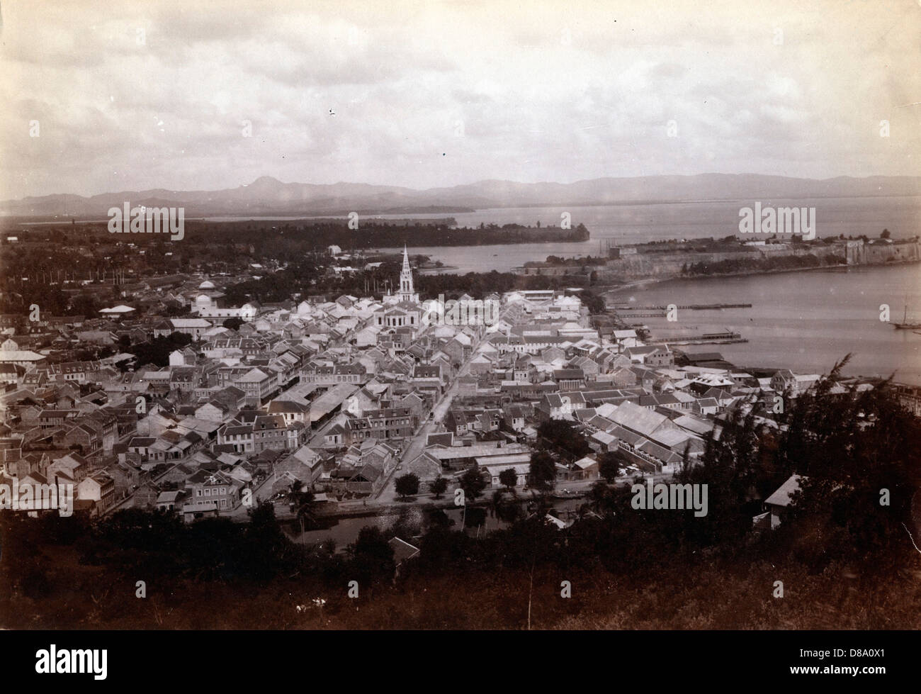 Fort de France, Martinique, ca 1890 Stock Photo