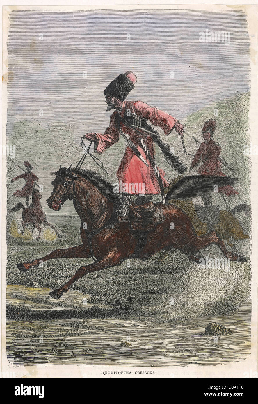 COSSACK STANDS ON HORSE Stock Photo - Alamy