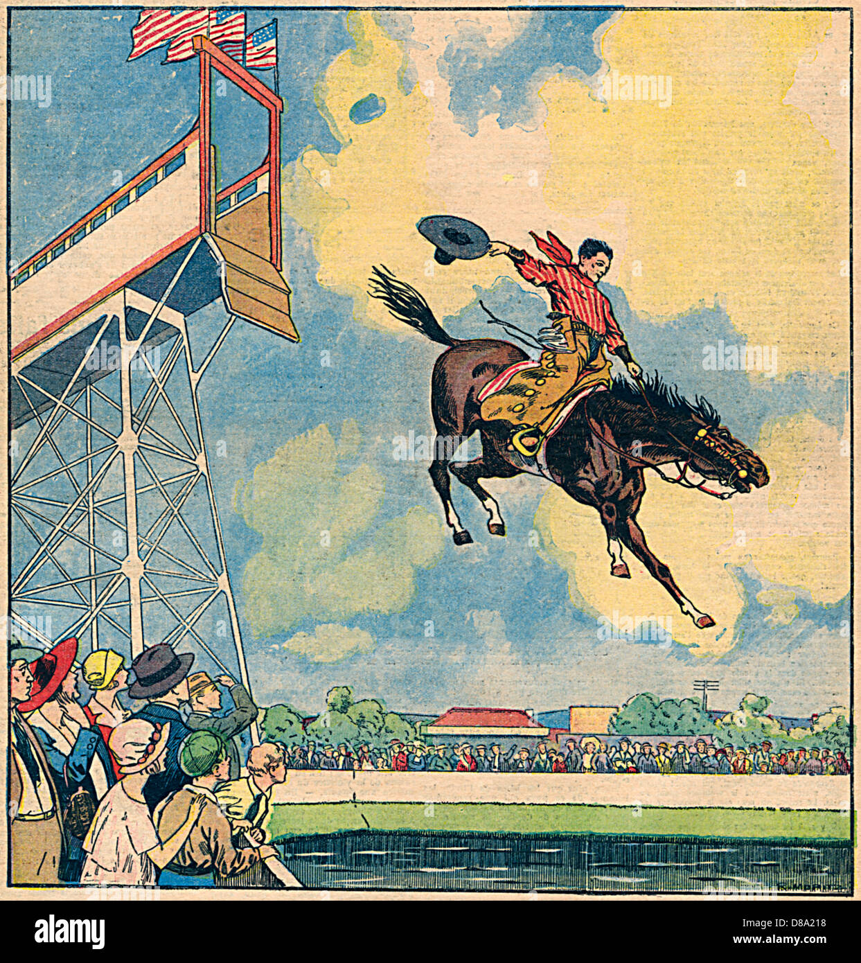Lerap Riders RODEO RIDER'S LEAP Stock Photo - Alamy