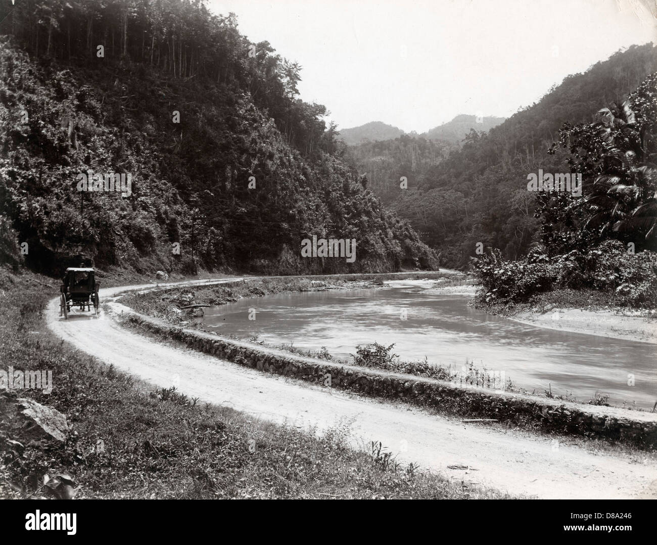 A. Duperly & Sons - Road To Bog Walk, Jamaica, 1890 Stock Photo