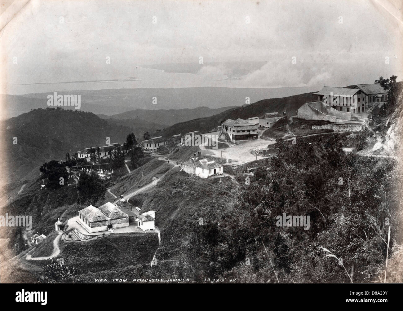 View from Newcastle, Jamaica, 1891, by Valentine and Sons Stock Photo