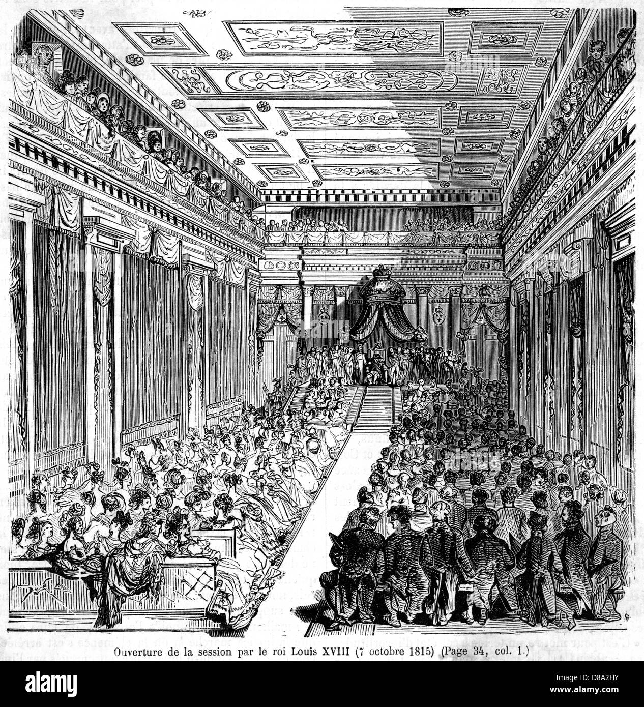 LOUIS XVIII RESTORED Stock Photo - Alamy