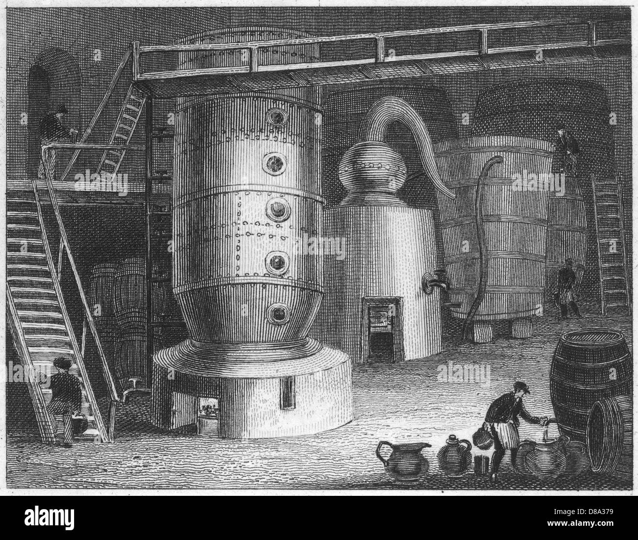Working in distillery Black and White Stock Photos & Images Alamy