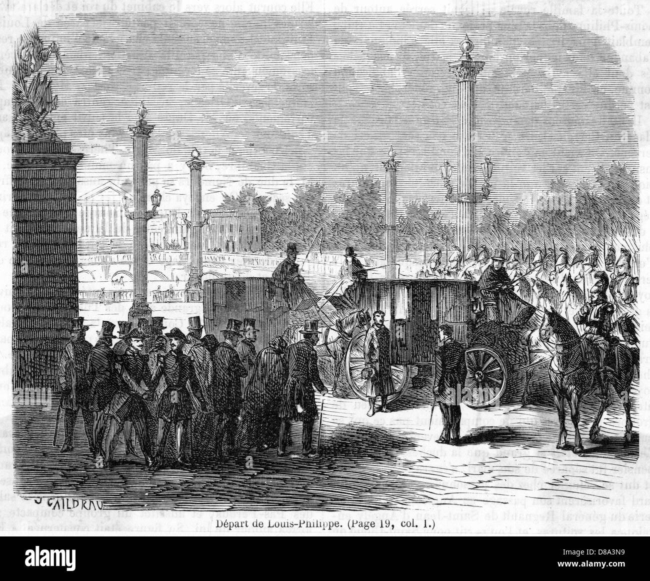 LOUIS PHILIPPE QUITS Stock Photo Alamy