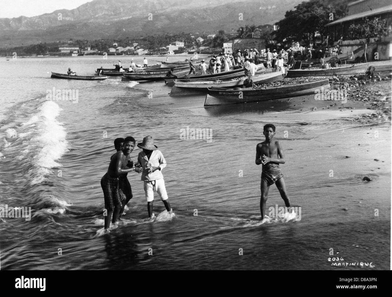St Pierre, Martinique, ca 1930 Stock Photo