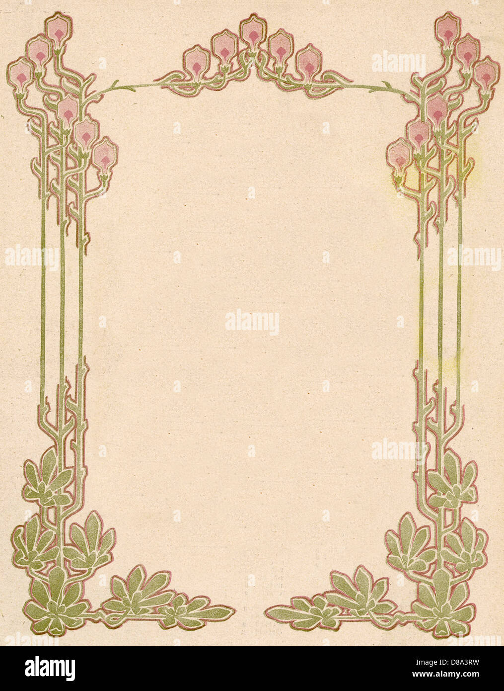 Art Nouveau Border High Resolution Stock Photography and Images - Alamy
