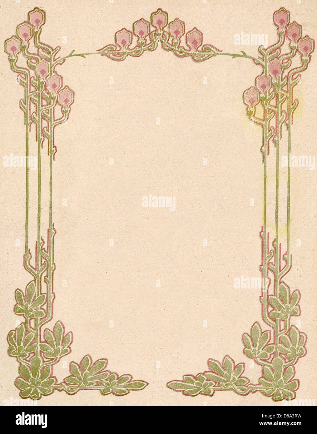 Art Nouveau Border 2 Stock Image