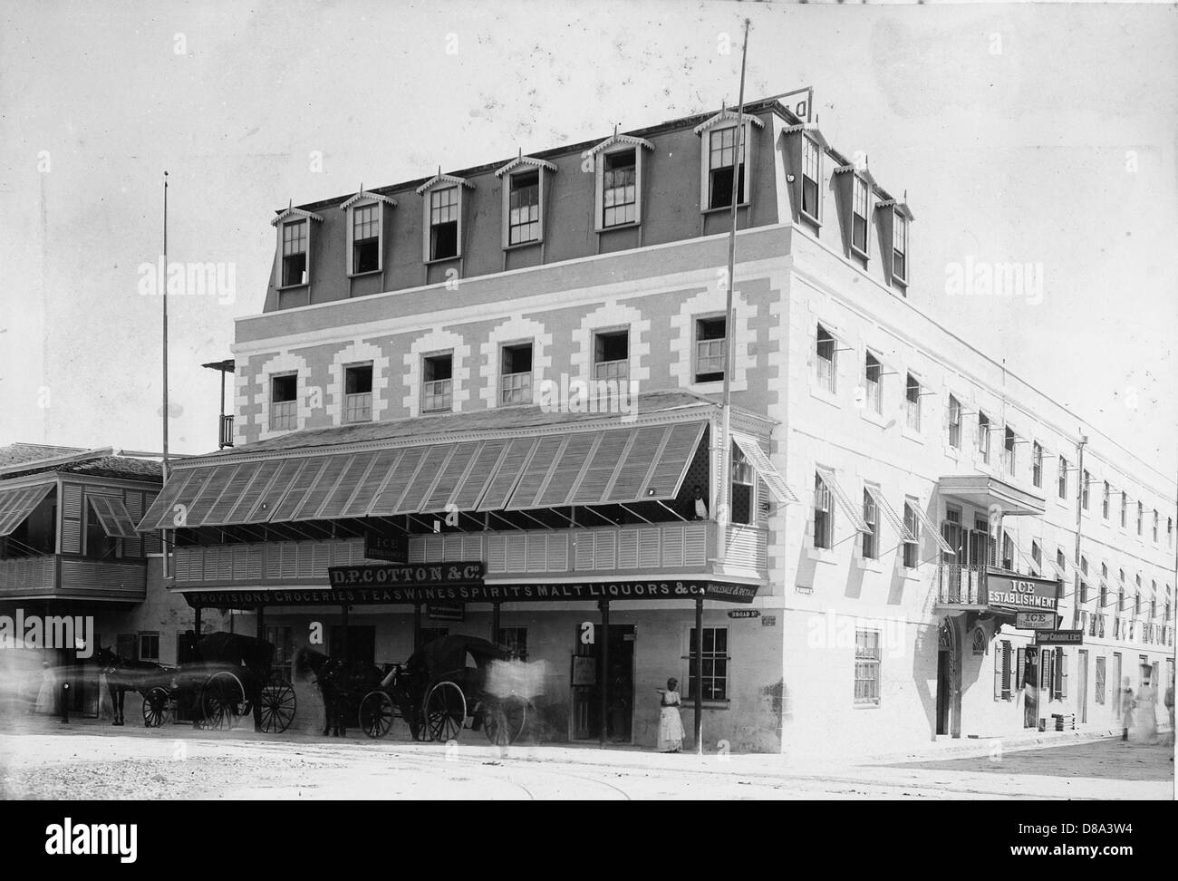 Ice House, Bridgetown, Barbados, ca 1880 Stock Photo