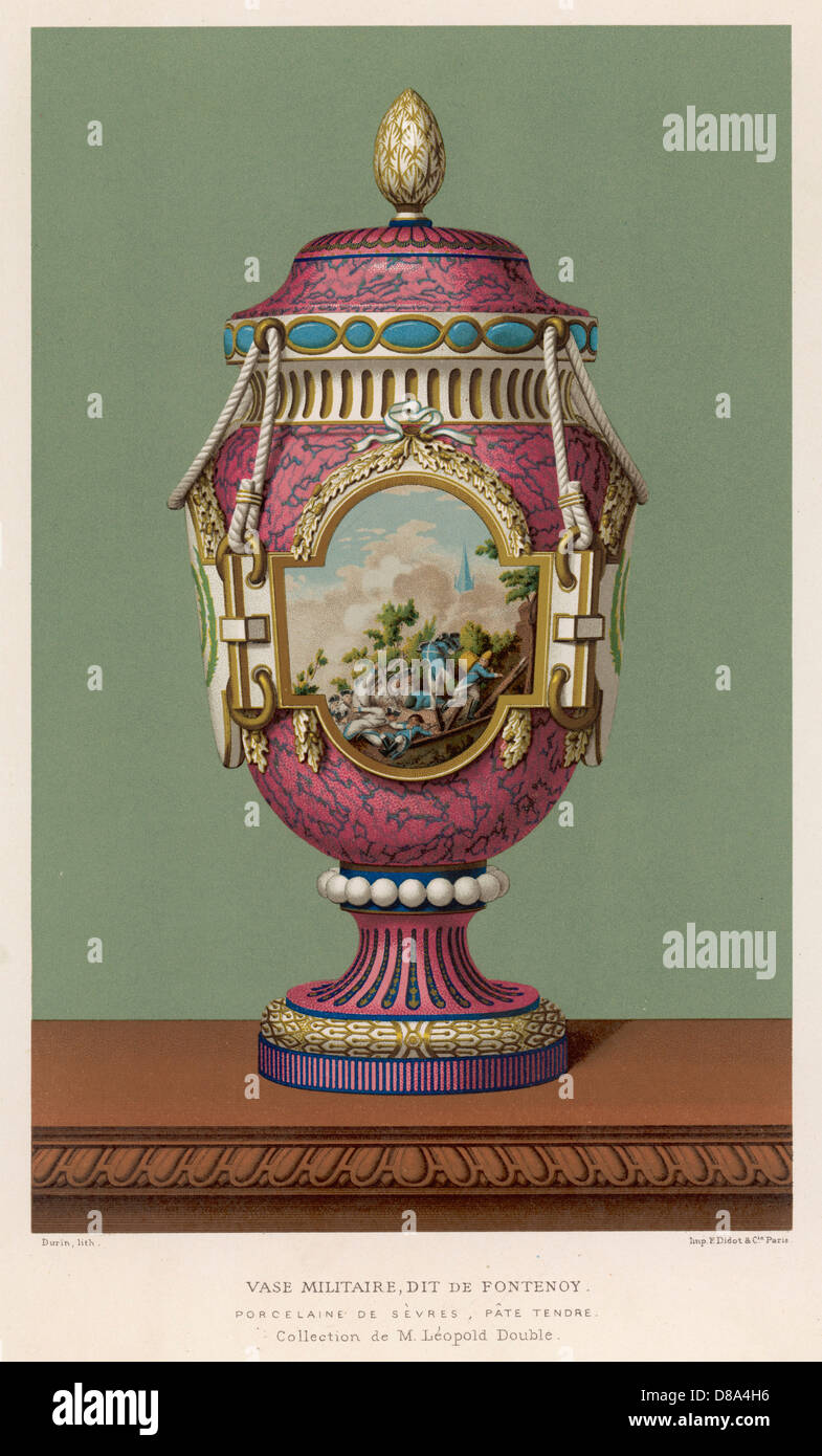 Sevres Porcelain Vase Stock Photo