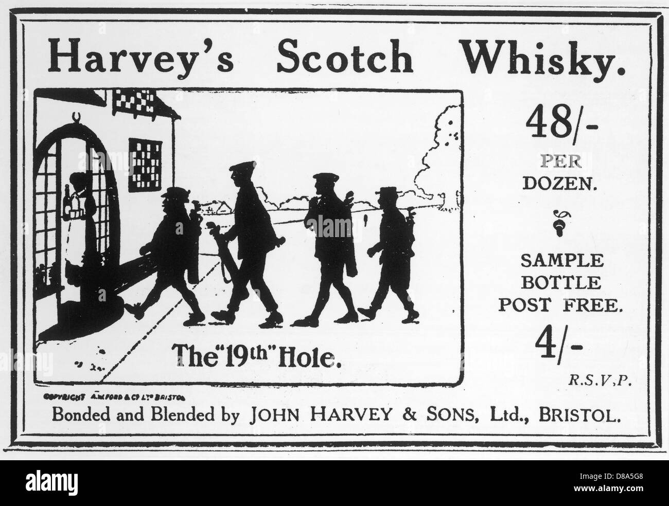 Harveys Whisky 1913 Stock Photo Alamy