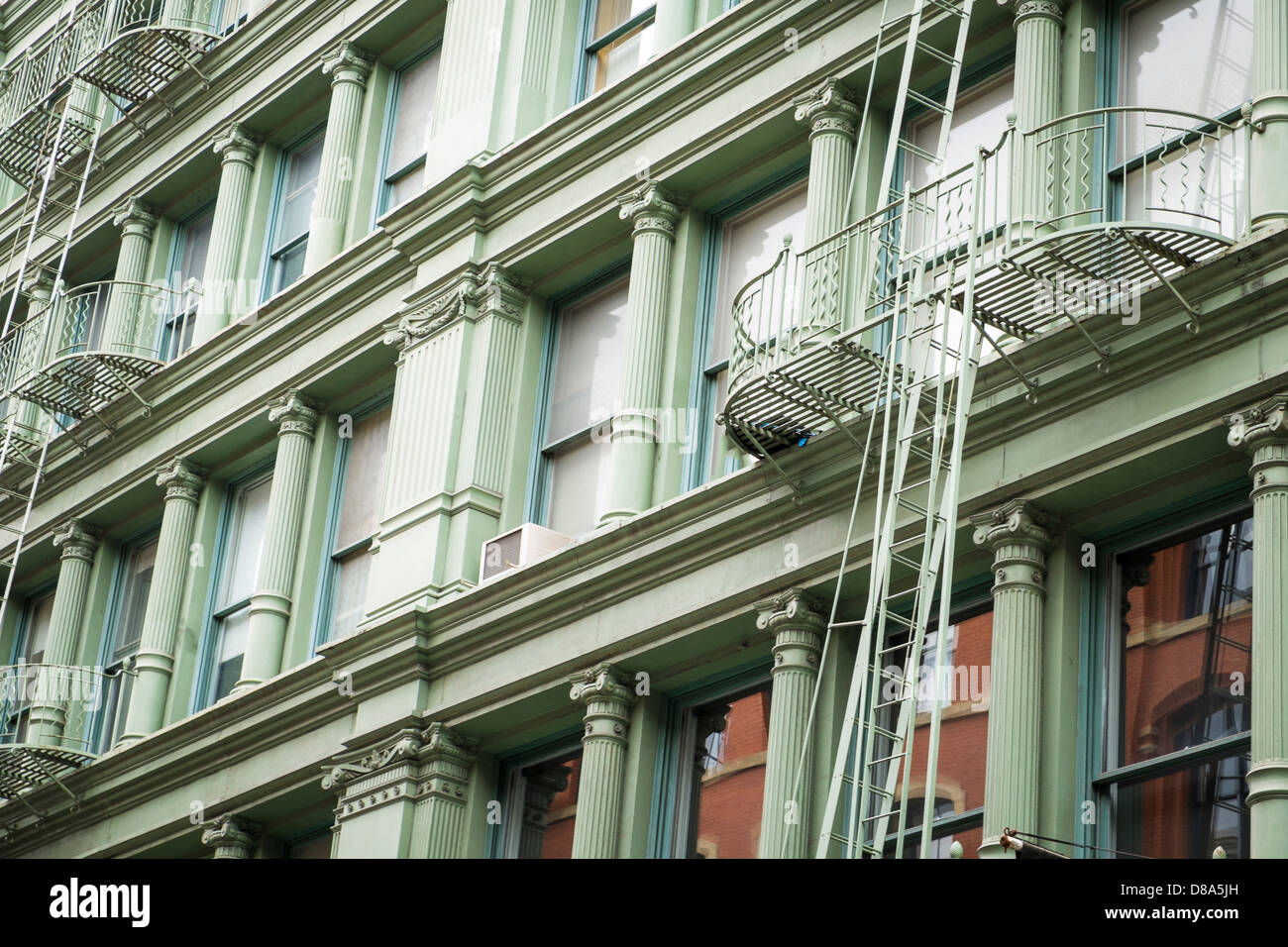 Historic cast iron buildings in New York City's Soho District Stock ...